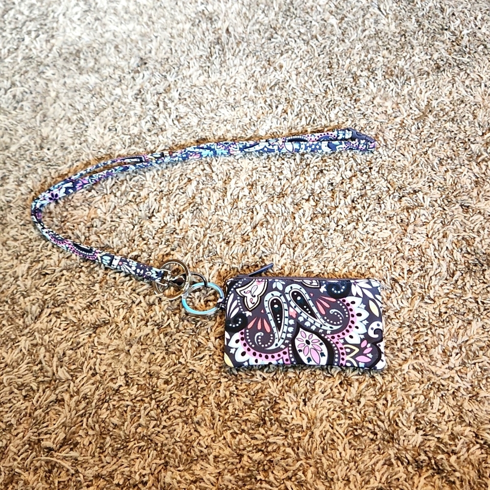 Vera Bradley Card Holder and Lanyard